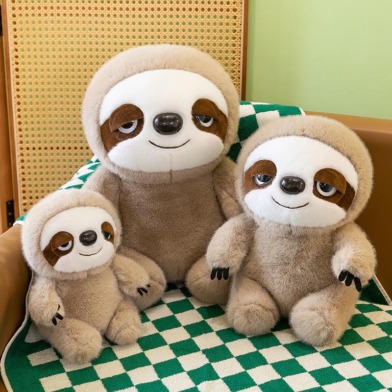 New Cute Lightning Sloth Doll Plush Toy Simulation Animal Doll Girl Sleeping Pillow Gift