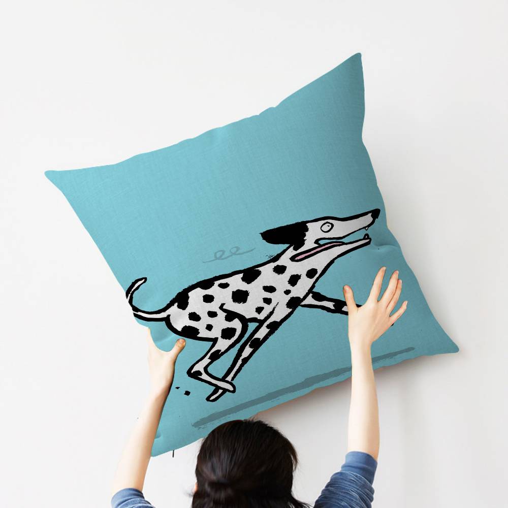 French Illustrator Jean Julie Pillow Gifts Home Office Furnishings Bedroom Sofa Car Cushion Cover Case 45x45cm