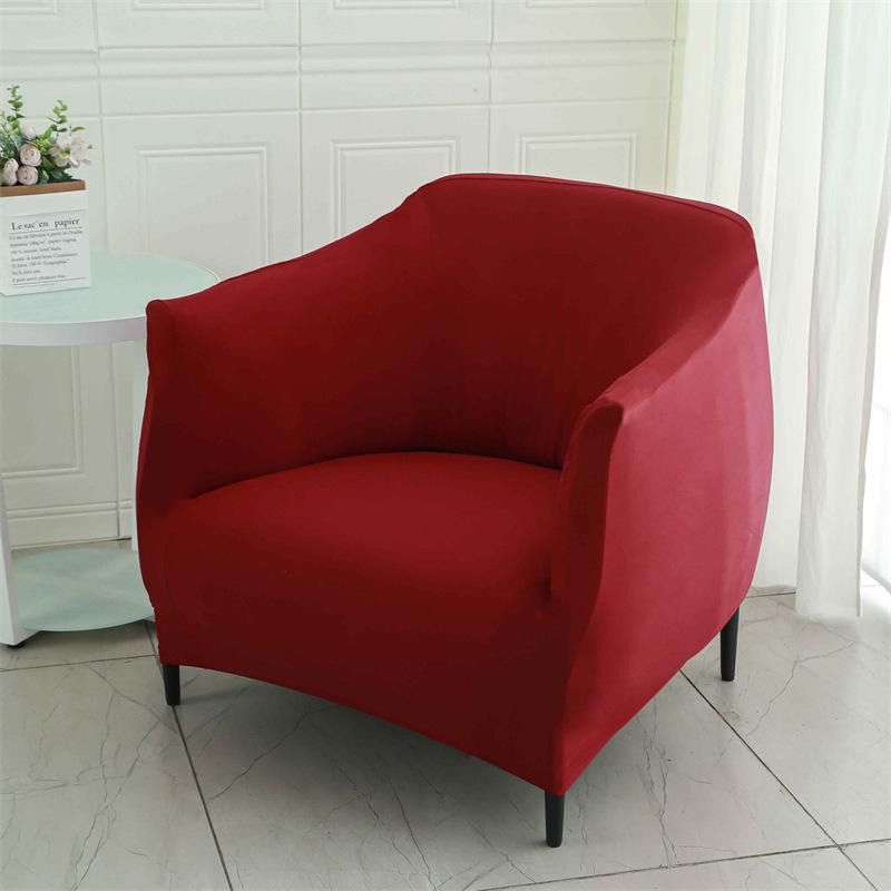 All-inclusive Tub Chair Cover Furniture Protector Stretch Fabric Armchair Sofa Cover Internet Cafe Bar Office Couch Slipcover
