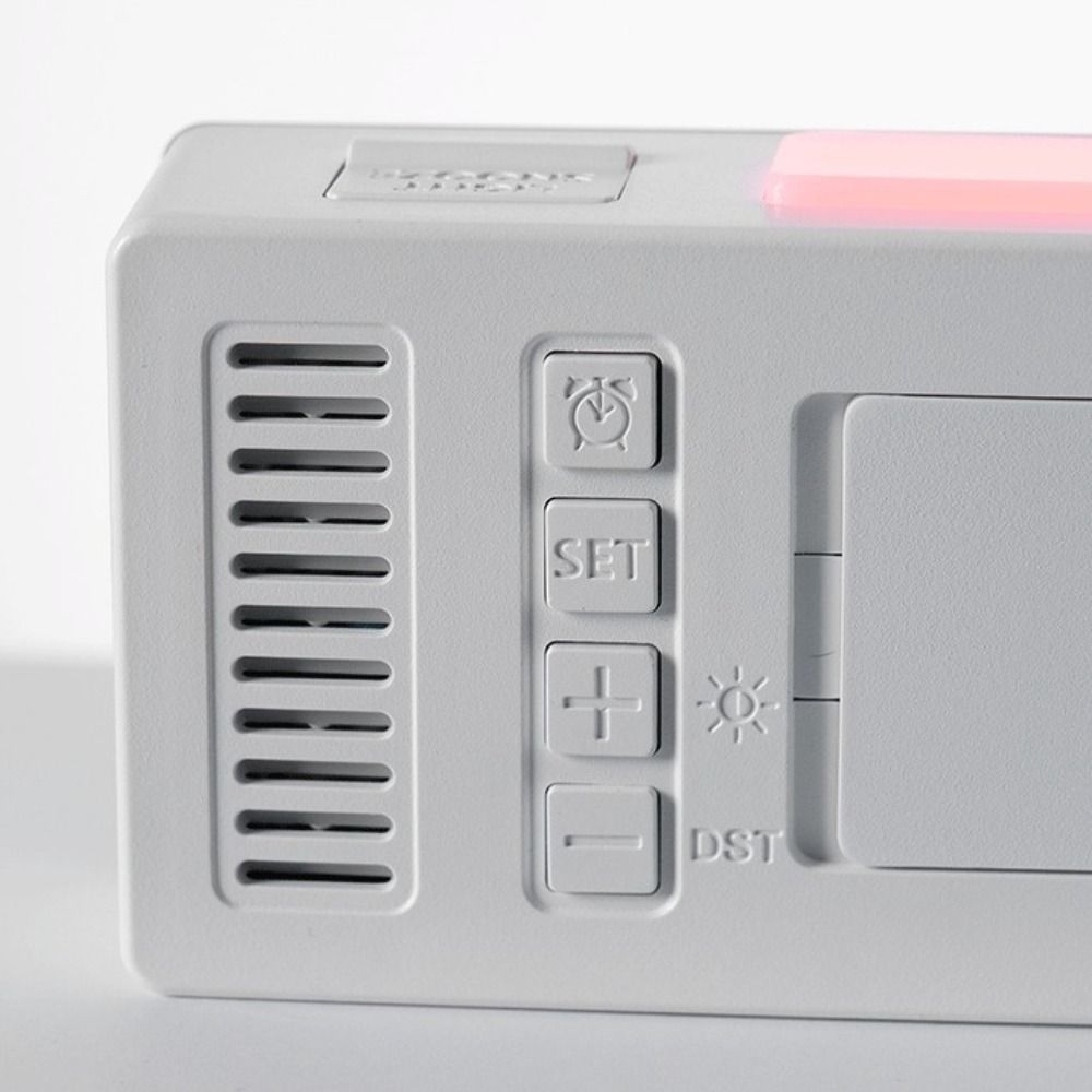 Temperature Bedside Alarm Clock with Calendar LED Night Light Clock  Bedroom