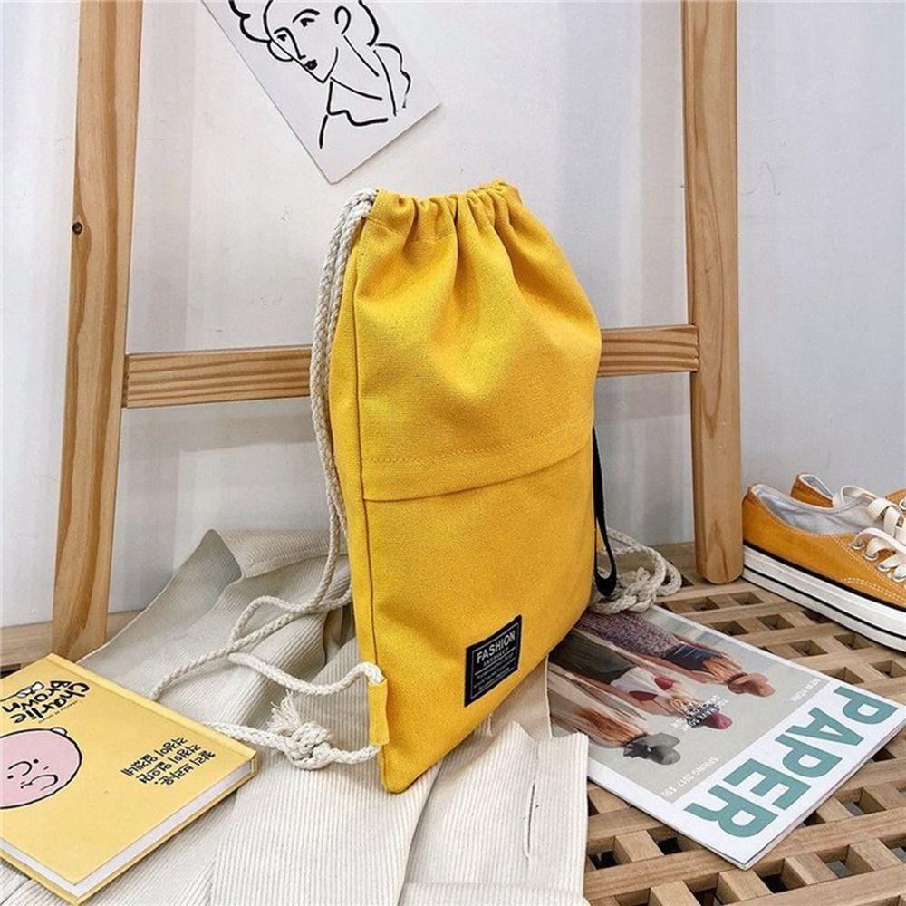 

Pocket Yoga Bags Fitness Bag Outdoor Backpack Drawstring Pocket Knapsack Canvas Drawstring Bag