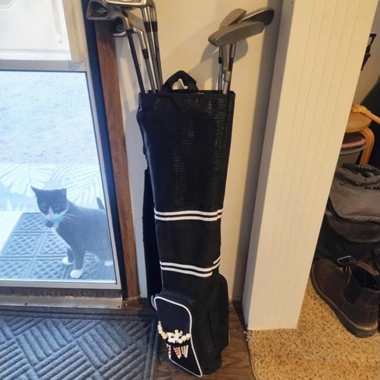 Taška na uskladnění golfových holí s více kapsami Vodotěsný nastavitelný popruh přes rameno Taška na nošení golfu Organizér na golfová týčka
