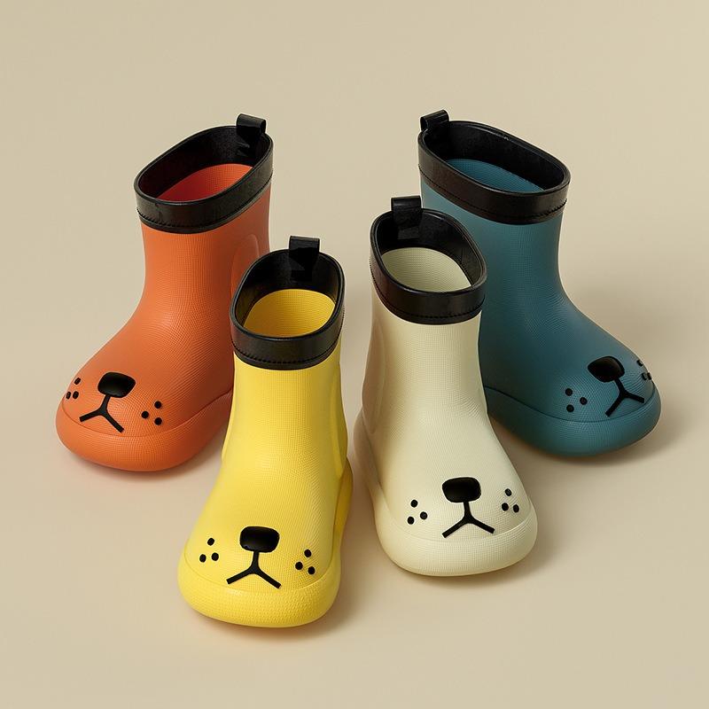 Happy Mary's new children's rain shoes, cartoon cute waterproof boys and girls baby rain boots children's shoes