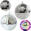 1/6pcs Mirror Reflective Ball Bar Disco Wedding Ins Cake Decoration Ball Christmas Ball Decoration Props Holiday Decoration