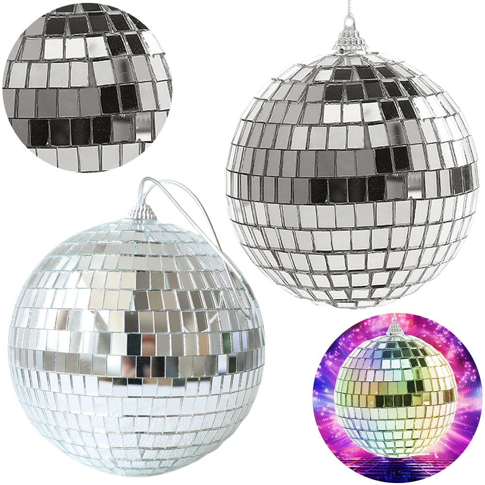1/6pcs Mirror Reflective Ball Bar Disco Wedding Ins Cake Decoration Ball Christmas Ball Decoration Props Holiday Decoration
