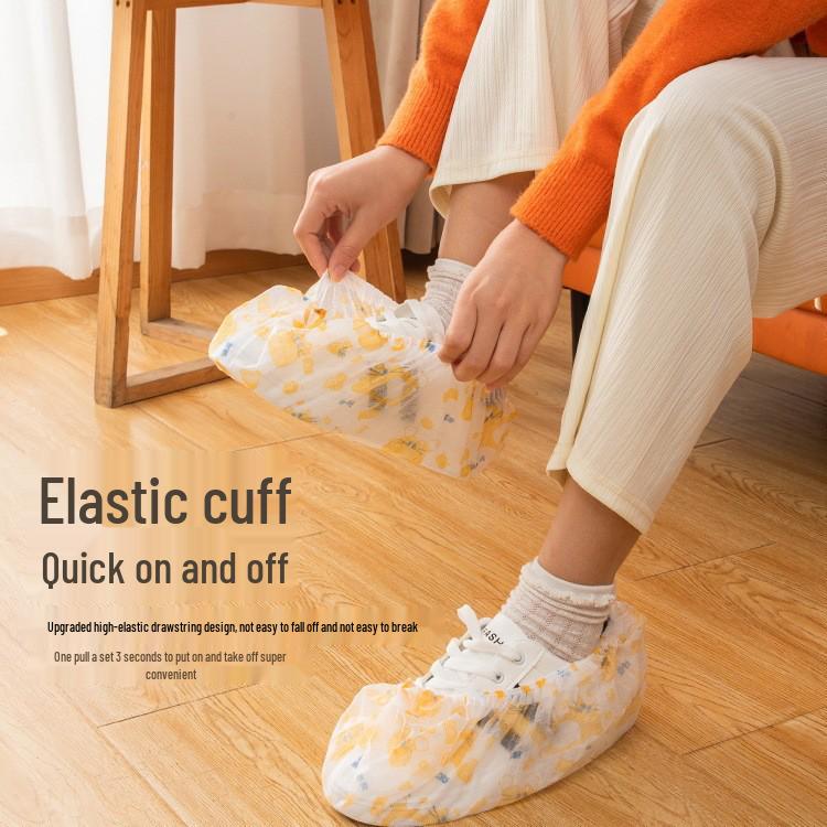 Newcomer Discount: Thickened Waterproof Non-slip Disposable Shoe Covers for Adults and Students