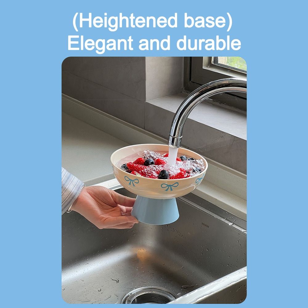 High-foot Candy Snack Tray Plastic Dried Fruit Plate New Fruit Plate  Household Desktop Storage