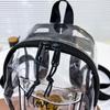 Large Capacity Fashion Jelly Bag PVC Shopping Bags Casual Transparent Backpack  Outdoor