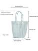Handmade Woven Plastic Beach Bag - Versatile, Casual, Fashionable for Women
