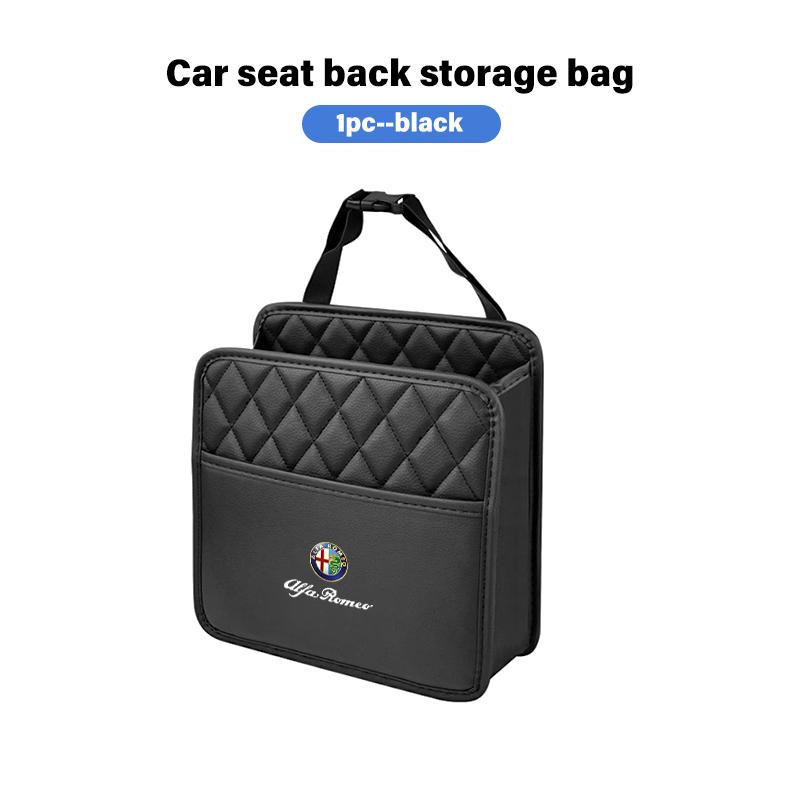 Car Stickers For Alfa Romeo Car Leather Storage Bag Seat Backrest Organizer Box Auto Accessories For Alfa Romeo Giulietta GT 159
