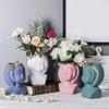 Bowknot Girl Flower Pot Silicone Resin Mould DIY Succulent Planter Molds Craft