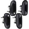 ECCPP Exterior Door Handle 1996-2000 for Honda for Civic Outer Replacement Front Rear Driver Left Passenger Right 4pcs Black