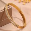 Hot-selling titanium steel bracelet, girls' high-end sense of fashion, popular light luxury in Europe and the United States, Gypsy star love diamond 