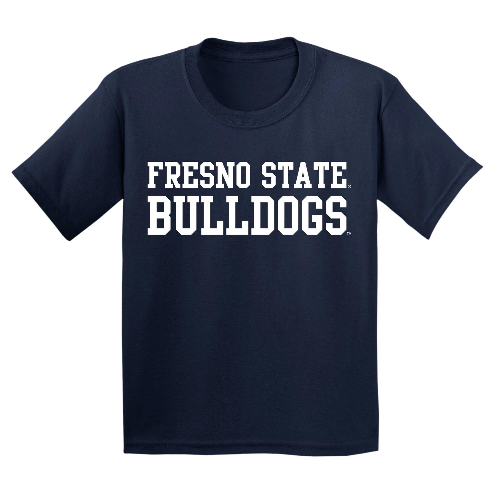 Fresno State Bulldogs Basic Block Youth T-Shirt - Navy XL
