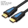 Premium HDMI2.0 Cable 25ft 4K60Hz 18Gbps Hdrs 3D Support Gold Plated Connectors Aluminum Shielding Hdmis Cord 50-300cm
