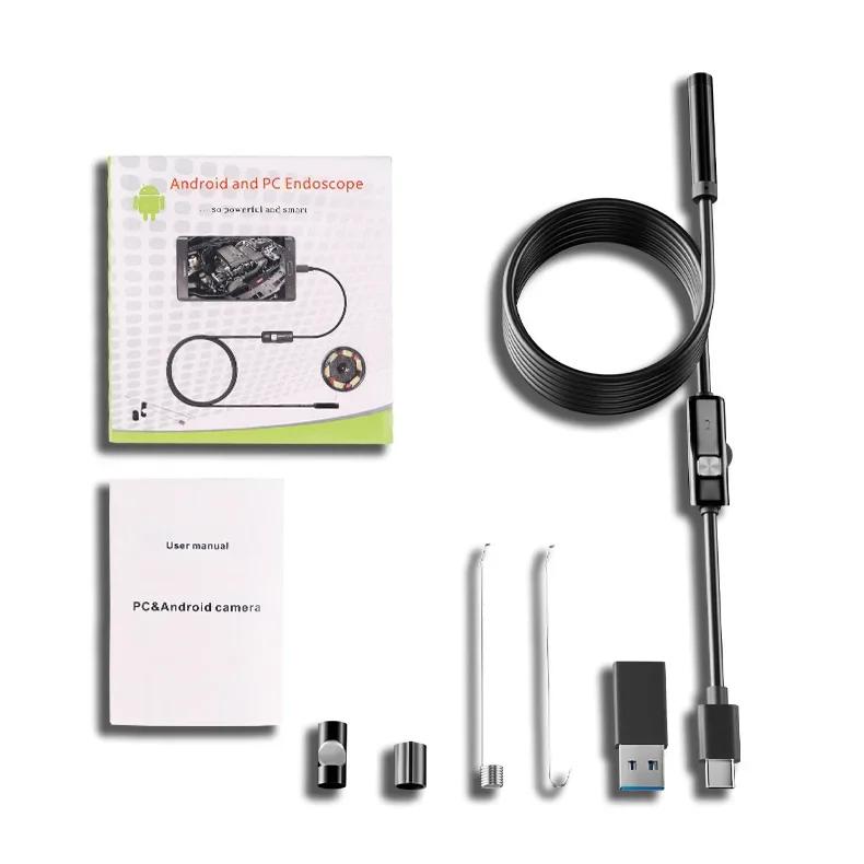 

Type-C Android HD Waterproof Endoscope for Mobile and Computer Dual Use Industrial Maintenance Pipeline Inspection Endoscope 2m