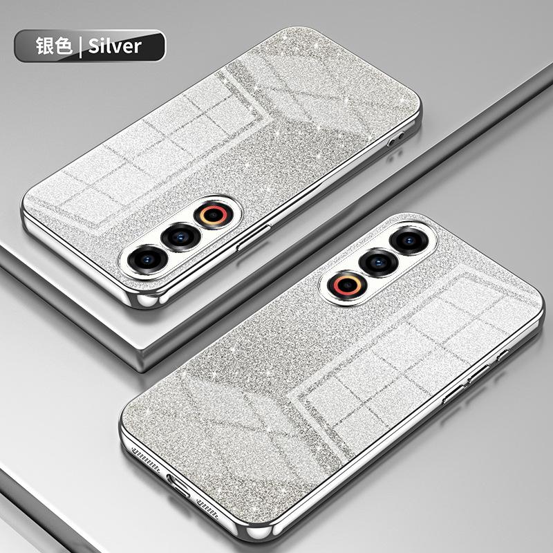 Applicable to Meizu 21 electroplating glitter mobile phone case Meizu 20Pro transparent Meizu 20 anti-drop luxury protective case