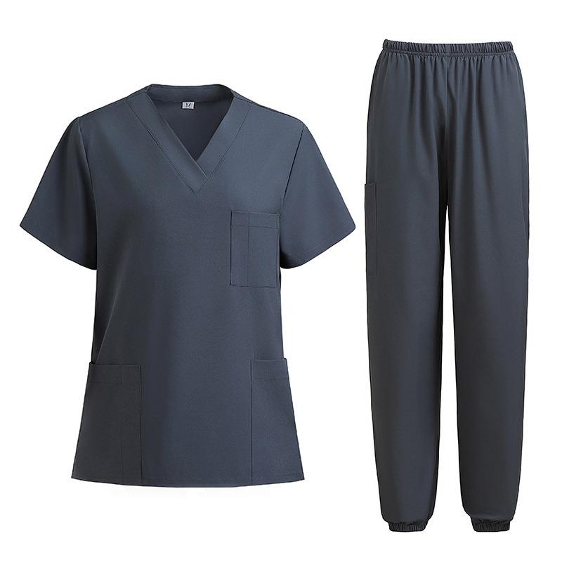 Medical Uniform Short-sleeved Suit Nursing Uniform Women's Health Pharmacy Clinic Overalls