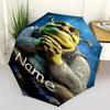 Custom Name Shrek Theme Automatic Umbrella, Lightweight & Portable, 8 Rib, Perfect for Outdoor Travel, Birthdays, Christmas, Gifts.