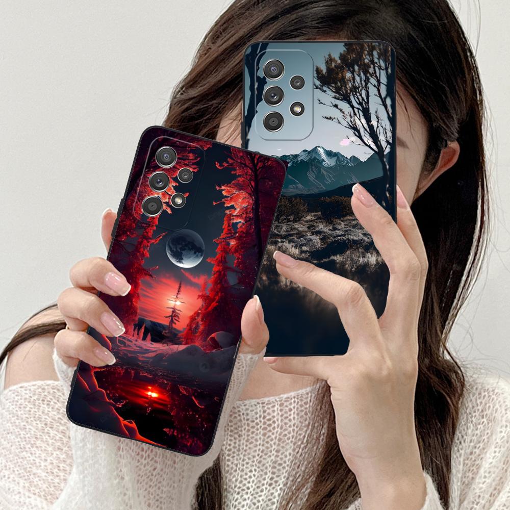 Mountain Forest Mobile Phone Case for Samsung Galaxy A56 55 54 53 52 51 36 35 34 23 16 15 5G Colorful Cover Luxury Pretty Cover