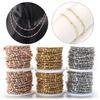 10Yards/Roll Stainless Steel Ball Beads Chain 2.4mm Oval Loose Spacer Beads Chain For Jewelry Making DIY Necklace Keychain Decor