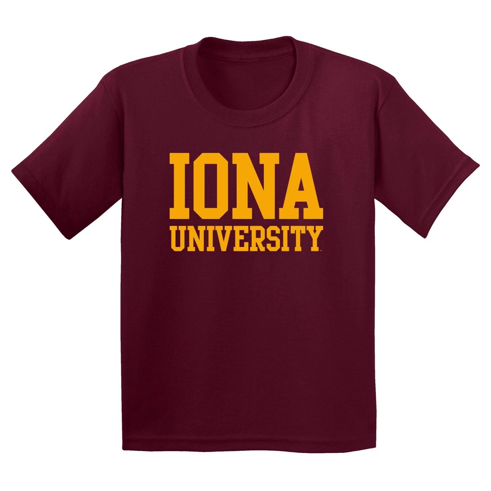 Iona University Gaels Basic Block Youth T-Shirt - Maroon XL