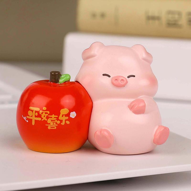 Fruits Cat Resin Art Piece Cute Desktop Ornament For Home And Celebration