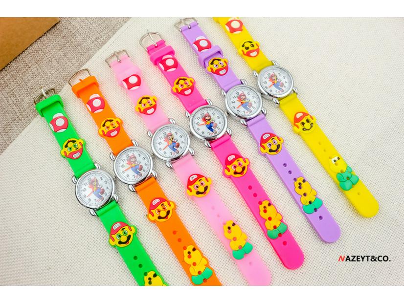 3D Silicone Cartoon Quartz Watch for Kids