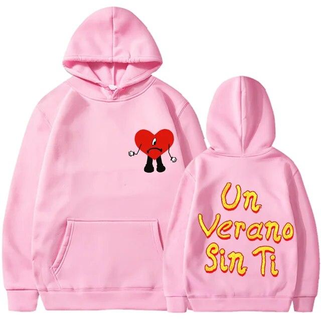 2022 New Bad Bunny Unisex's Women's Printed Hoodie Fashion Street Hip Hop Hoodie Sweatshirt Unisex High Quality Hot Sale Hoodie Unisex