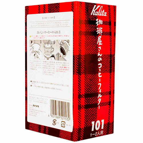 Kalita Coffee Shop Coffee Filter, 1-2 servings, 101