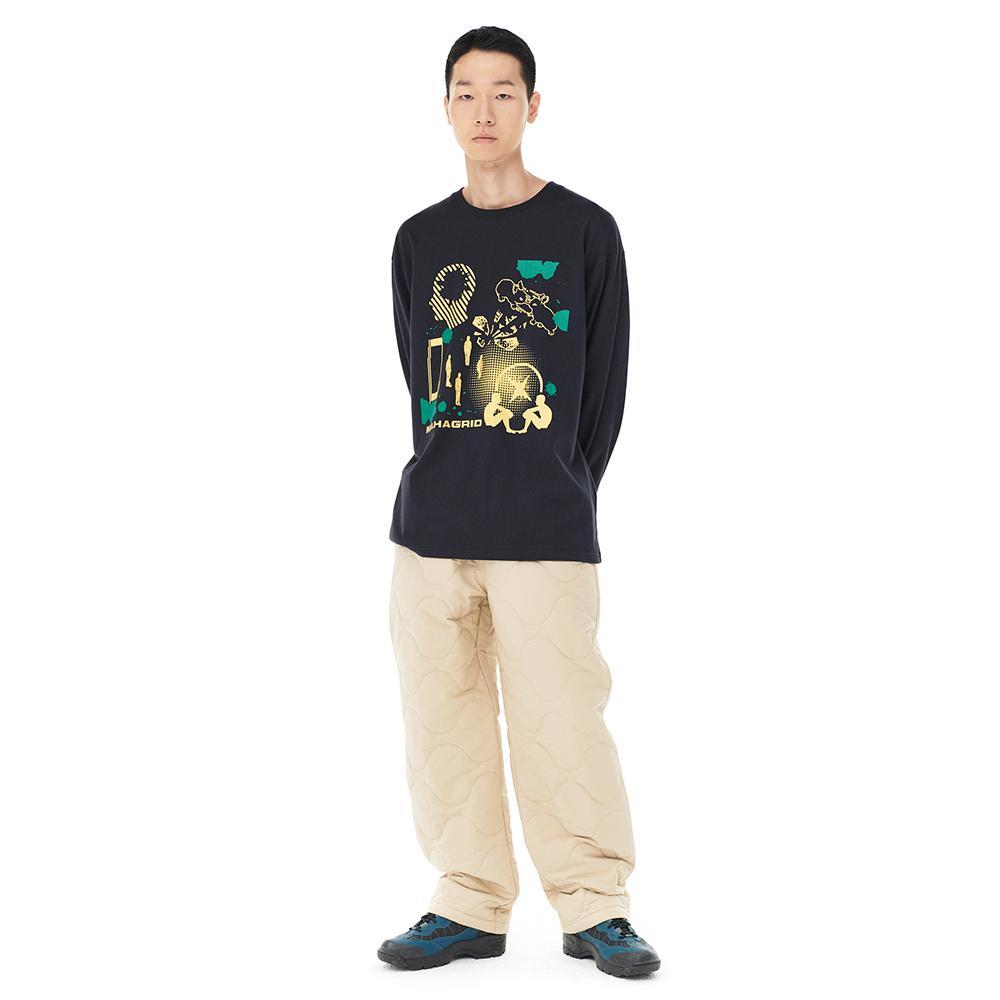 MAHAGRID Human Being Ls Tee Black(Mg2Dfmt555A)