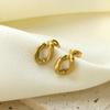 Temperament Simple Personality Geometric Jewelry Accessories Stainless Steel Irregular Shape Earrings Earrings