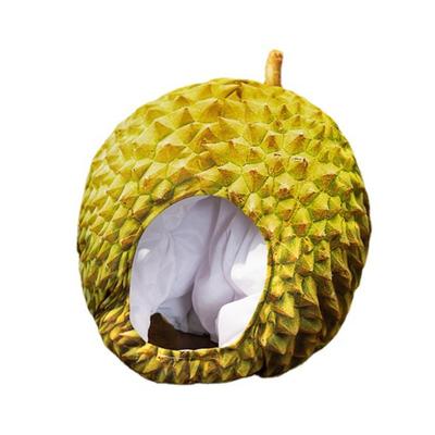 Kopfbedeckung Lustige Simulation Durian Hut Bequem Einzigartig Durian Kopfbedeckung Weich Cartoon Hut Lustige Auftritte