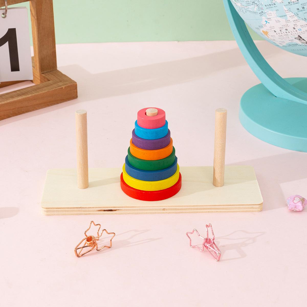 

Деревянная восьмиярусная башня Ханоя логическая головоломка интеллектуальная игрушка для детей