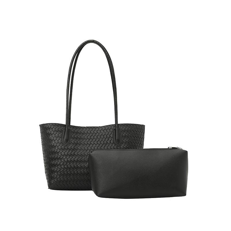 Nischen-Webtasche Damen neue Mode Retro Achsel-Schultertasche große Kapazität Pendlerhandtasche