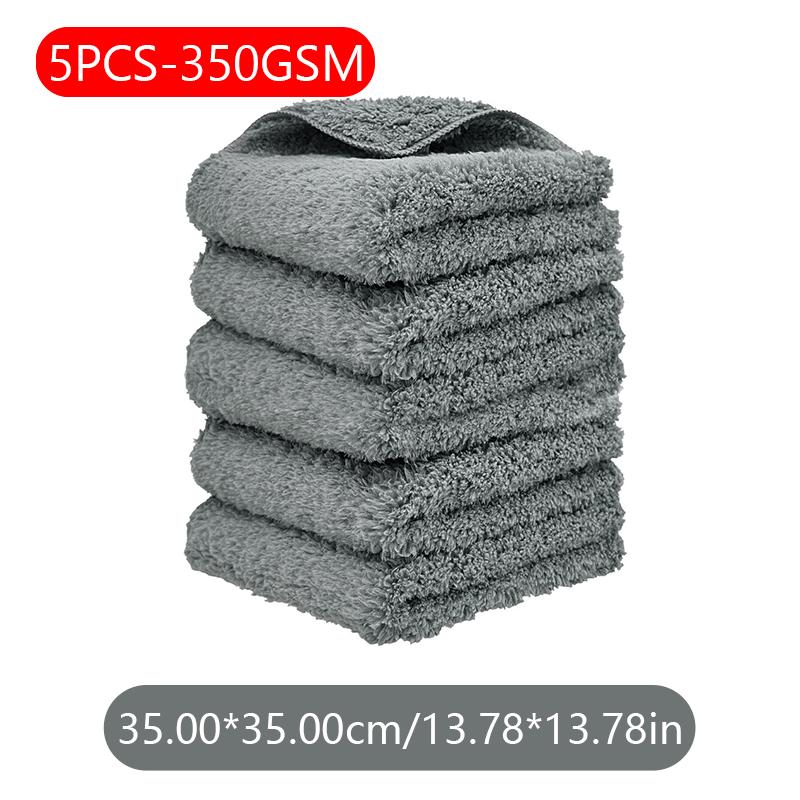 SEAMETAL Coral Fleece Microfiber Towel Super Absorbent Car Cleaning Detailing Rag Cloth Auto Care Drying Towels