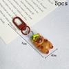 1-10pcs Capybara Keychains Bag Phone Pendant Kapibala Animal Hanging Pendants Men Women Cute Keyring Party Guest Jewelry Gift