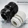 Nylon Waterproof Cable Connector Gland, M/PG Type, Flame Retardant, Sealed Threaded