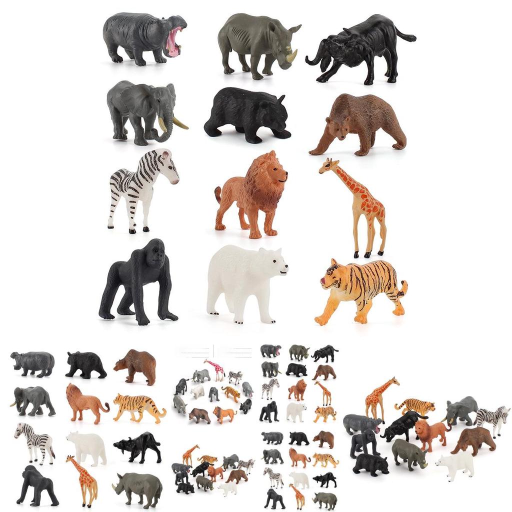 12pack Pvc Wild Animal Models For Kids Learning And Creative Play
