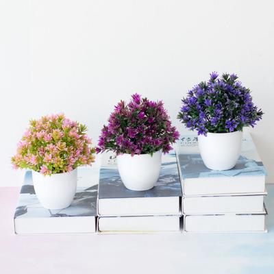 Künstliche Blumen, realistische künstliche Topfblumen aus Kunststoff für die Inneneinrichtung