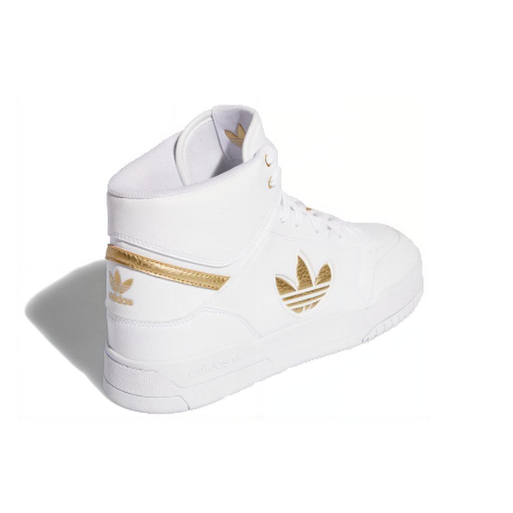 Adidas Drop Step XL White Gold Metallic Unisex Sneakers Footwear-White FW2040
