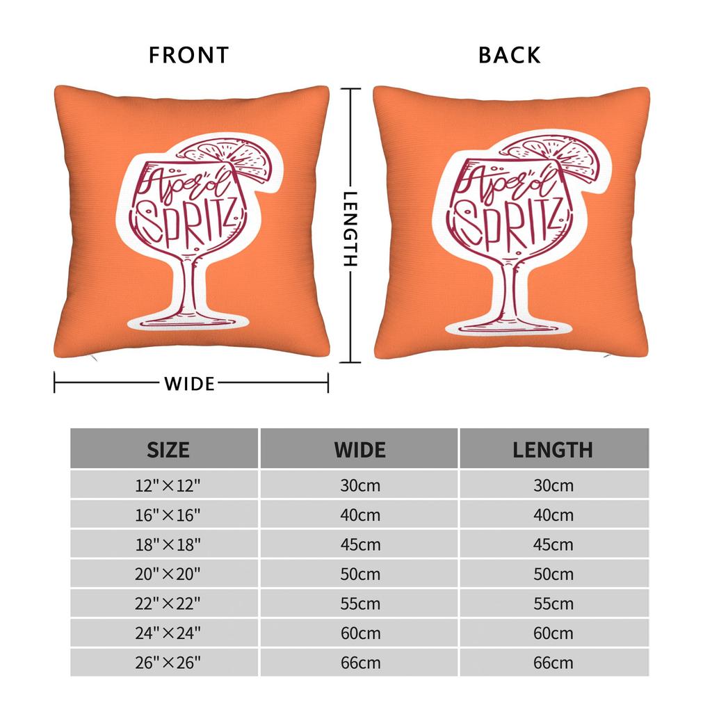 Aperol Spritz Kissenbezug Individueller Kissenbezug Vintage Kissenbezug für Sofa Heimdekoration