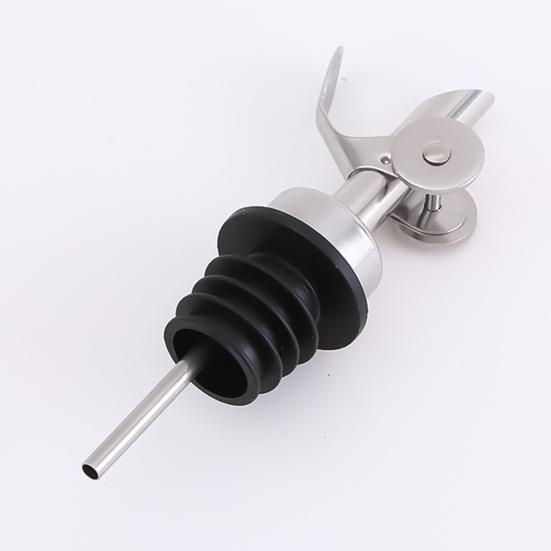 Automatic Wine Pourer Self-Sealing Stainless Steel Spout with Flow Control Drip-Free Liquor Dispenser for Bottles