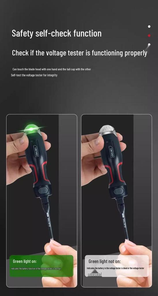 Deli Multifunction High Torque Voltage Tester Pen