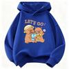 Fashion Kawaii Capybara Bow with Flower Kids Hooded Children's Sweatshirt Cute Hoody for Boys Girls Casual Hoodies Kids Clothing Top