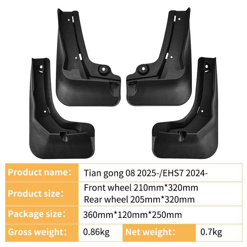 Passend für Hongqi Tiangong Tian Gong 08 2025 EHS7 2024 Auto-Kotflügel