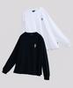 YALE [2Pack] Embroidered Dan Long Sleeve_White/Black