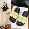 French Beautiful Cool Slippers Women's Summer Wear 2025 New Internet Celebrity Flower Fashion Fairy Style Thick-soled Slippers
