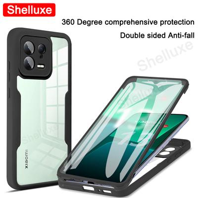 Per Xiaomi13 360 Corpo Completo Anteriore+Posteriore Custodia Trasparente Shelluxe Per Xiaomi Mi 13 Lite 13T Xiaomi13T Pro Cover in Silicone Bifacciale
