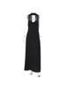 2026 European Summer Women's Polka Dot V-Neck Spaghetti Strap Backless Dress